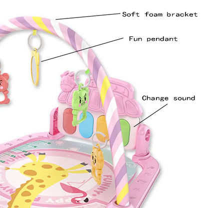 Baby-Spielmatte mit Klavier, Licht & Musik für 0–12 Monate